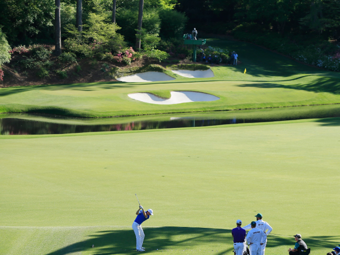 Like many golf courses, there is good fishing at Augusta National, but the players don