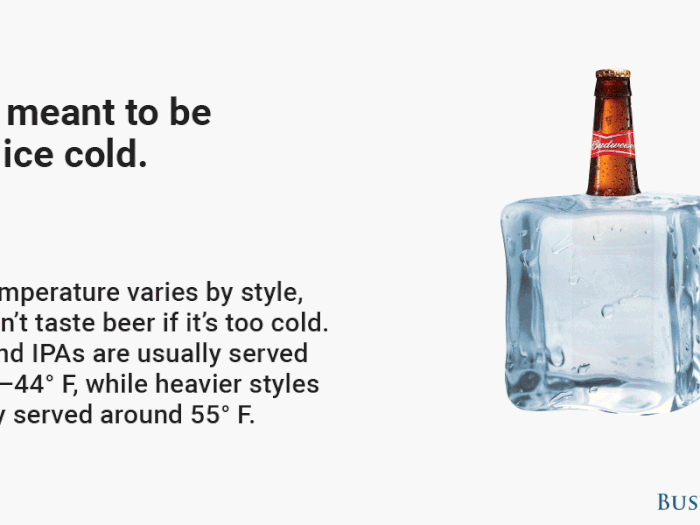 Myth 3: Beer is meant to be served ice cold