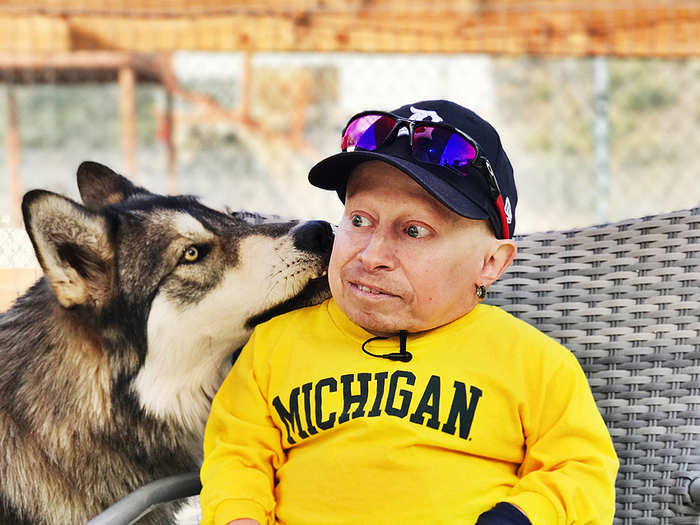 ...where they filmed Troyer interacting with the wolves to raise awareness ...