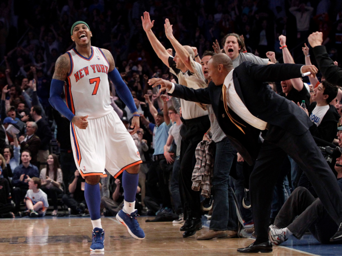 In fact, Anthony had what some consider his signature moment with the Knicks during that stretch.
