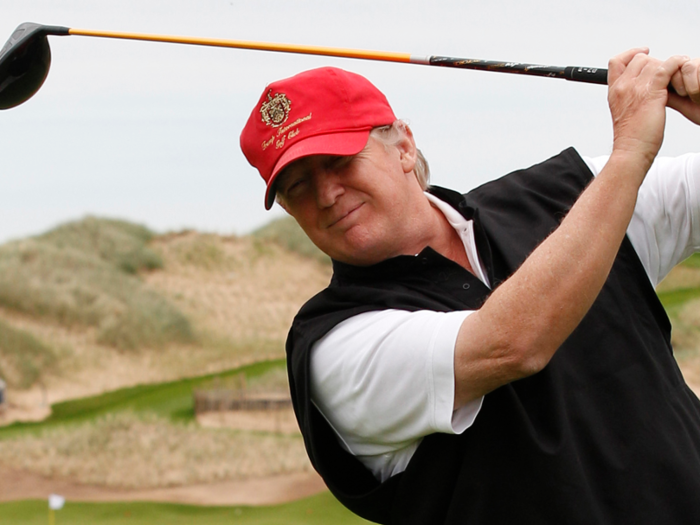 January 2017, after a biographer said Trump kicked him off a golf course and said the biographer