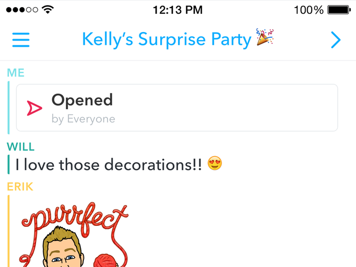 Snapchat supports group chats. Just select multiple people from your contacts when you