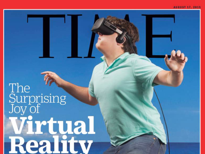 Luckey was featured on the cover of Time Magazine, cementing him as the face of virtual reality.