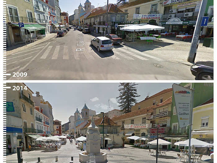 Almada, Portugal, looks like a postcard with its new public square.