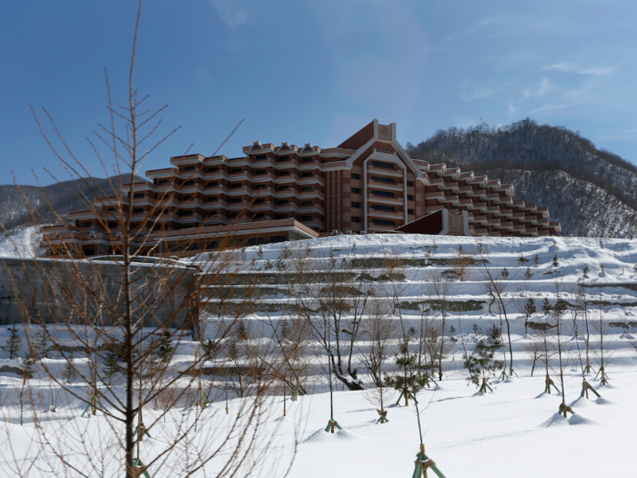 As part of an effort to encourage foreign tourism, Kim Jong Un also ordered the $35 million Masikryong Ski Resort constructed. Today, as NBC reported, it is largely unused and kept open by work gangs of men, women, and children.