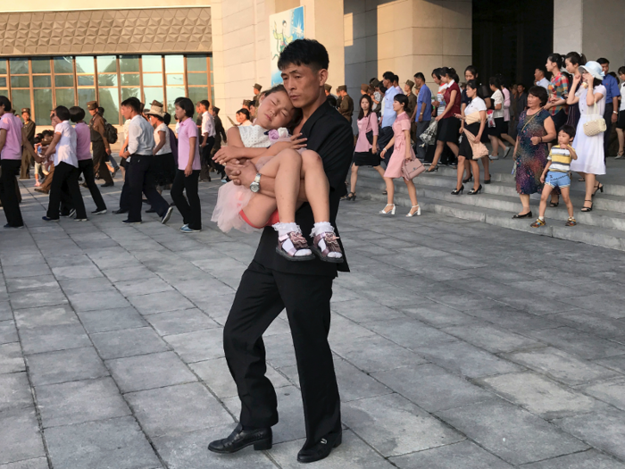 Associated Press photographer Wong Maye-E has been documenting life in North Korea since 2013. Even though she is accompanied by a government minder at all times, she still manages to capture candid moments such as this one.