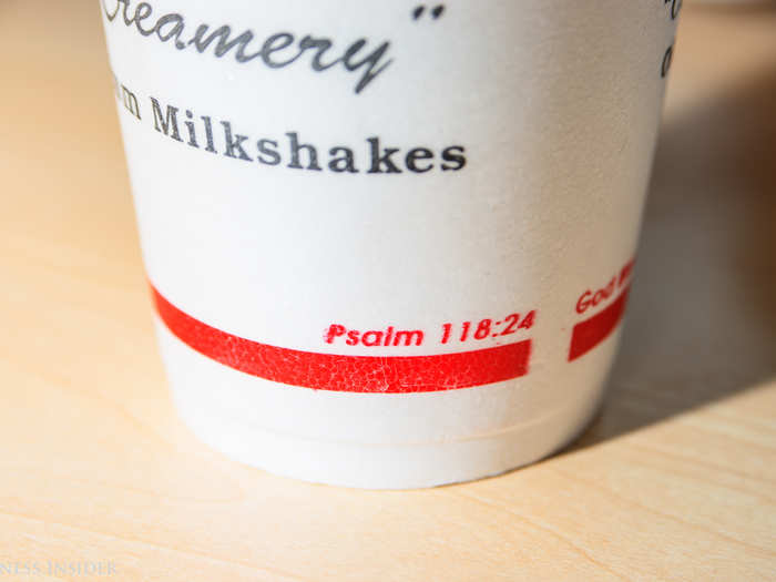 As we picked up our milkshakes, we noticed something else that isn