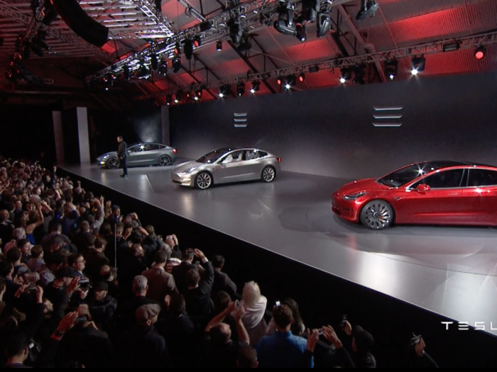 First, the basics. Tesla will offer at least four color options for the Model 3: red, silver, metallic gray, and black.