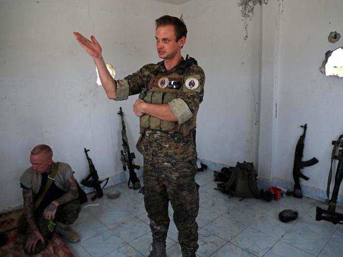 And this is Taylor Hudson, a 33-year old SDF volunteer from California, giving an interview to Associated Press. These three volunteers are just a few of many westerners who have volunteered to fight against ISIS.