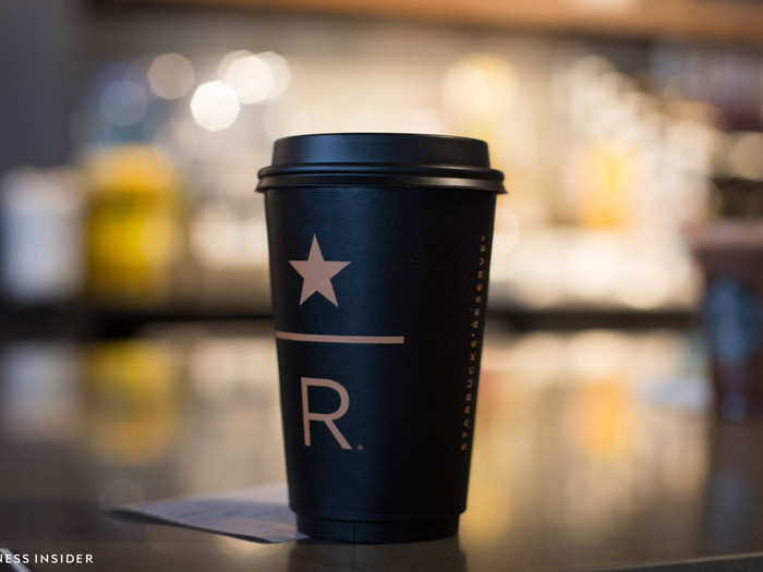 Even the coffee cups show a Gothic side of Starbucks we