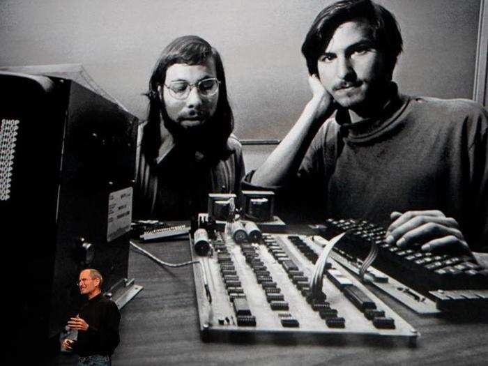 Apple was founded in 1976 by Steve Jobs and Steve Wozniak. Jobs was the ideas guy and handled the business side of things; Wozniak was the engineering expert. Neither young man had any experience running a company, though.