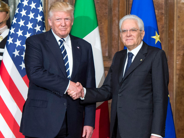 Italian President Sergio Mattarella