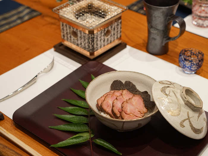 At the end of the evening, guests take home whatever steak they don