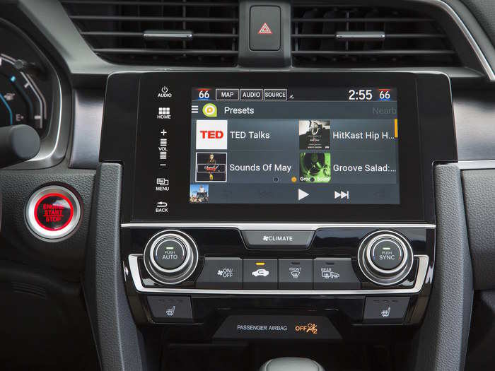 The sedan also comes with a multi-angle back-up camera that will show what