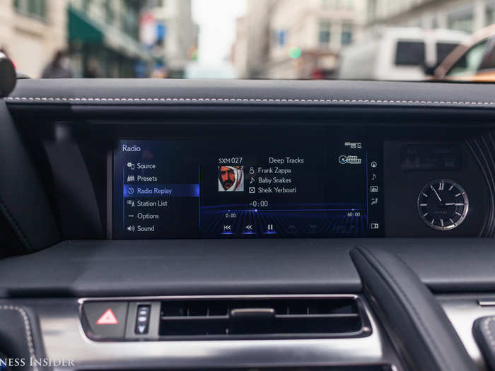 The infotainment screen is modest in size. But that