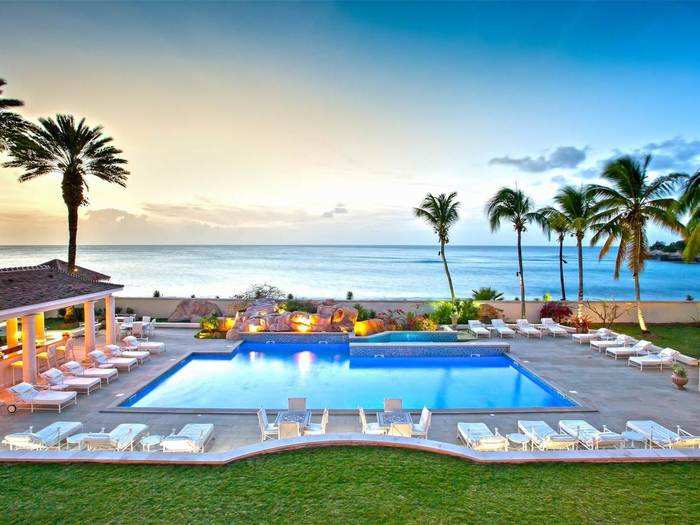 A pool and a private beach provide plenty of options to relax.