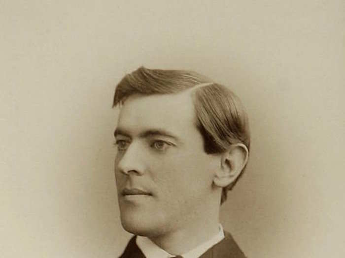 Woodrow Wilson, circa 1875. Wilson