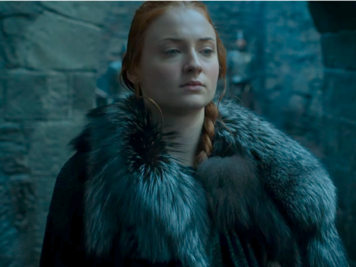 Sansa Stark is nowhere near Winterfell in the books, hasn