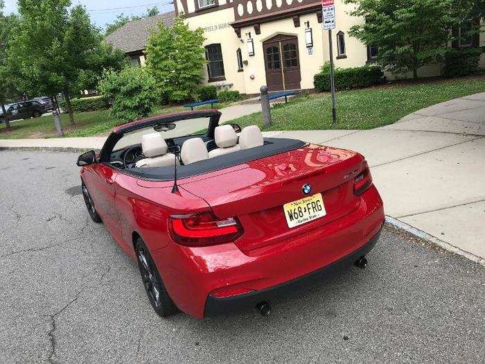 From the rear with the top down, the M240i could fool you into thinking it