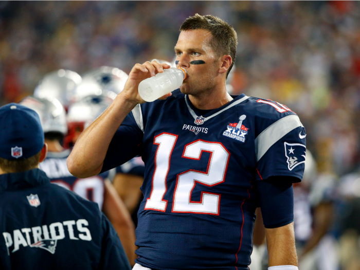 Former Patriots quarterback Brian Hoyer said at a team dinner, after much convincing, Brady took part in a beer-chugging contest. "You couldn