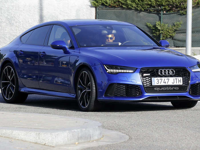 Neymar was recently spotted driving an Audi RS-7, which starts at $114,000.