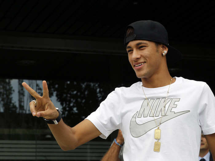 In 2011, Neymar signed an 11-year deal with Nike worth $1 million per year.