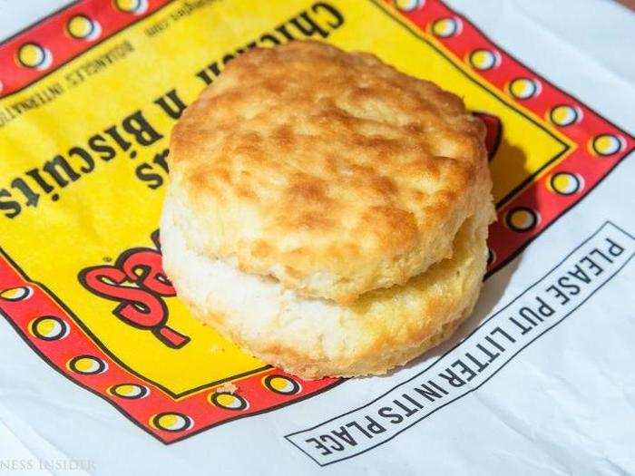 The saving grace is the simple, humble plain biscuit. Sweet, buttery, salty salvation. It