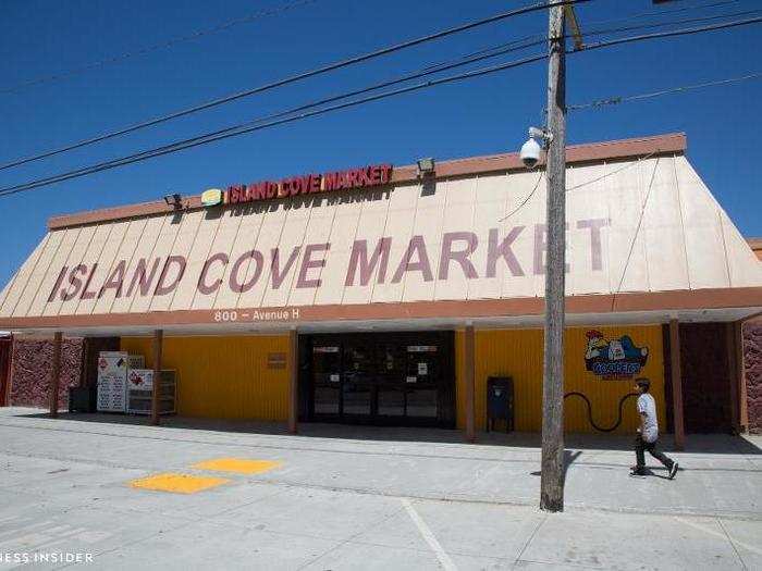 The first Treasure Island grocery store opened in 2012. It carries almost everything residents need and has a popular Cooper