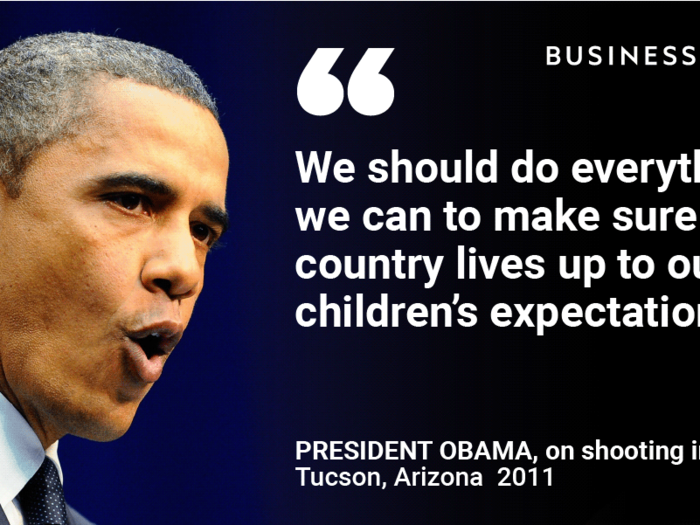 When Rep. Gabrielle Giffords and 18 others were shot in Tucson, Obama comforted the nation. It was the first of many mass shootings to which he would have to respond.