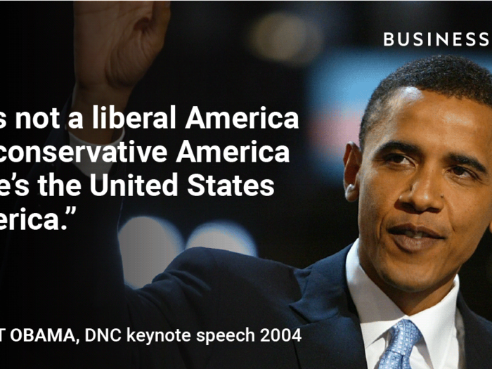 Back in 2004, Obama was still an Illinois state lawmaker running for US Senate, unknown to most of America.