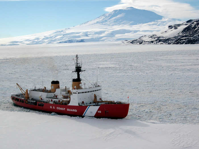 The Coast Guard specializes in these kinds of icy conditions. Here