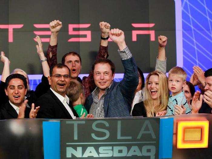 By 2010, things had seriously turned around. That June, Tesla held a $226 million IPO — the first car company to go public since Ford in 1956. In that offering, Musk sold shares worth about $15 million to get his personal finances back on track.