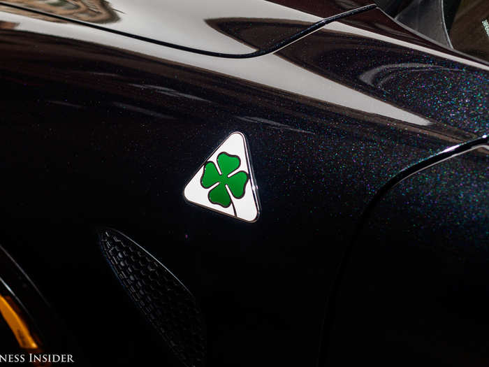 Our Giulia was given the Quadrifoglio treatment and has the four-leaf-clover badge to prove it. Such a beautiful and whimsical touch! Of course, there