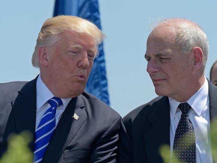 And Kelly was reluctant to take up the chief of staff position, having reportedly been asked by Trump several times to step into the role.