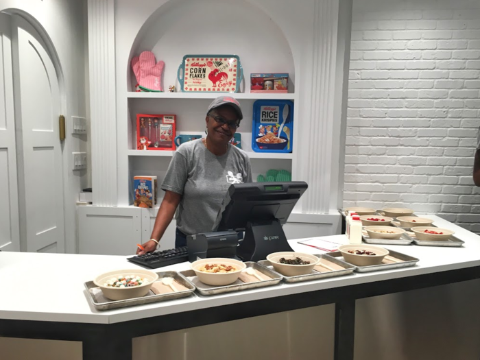 In traditional fast-casual fashion, customers order at the counter.