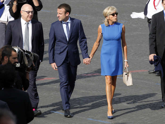 The first lady is apparently a regular at Paris Fashion Week, but swapped the front row to support her husband in his presidential campaign.