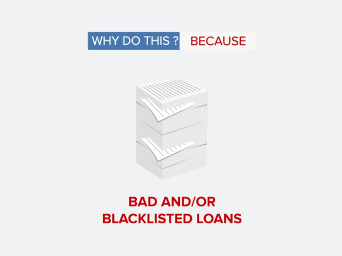 "Why do this? Because keeping the asset could be damaging. For example, it may show that the bank has a large amount of loans that are bad."