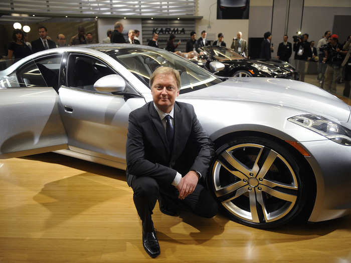 The stylish Karma is the brainchild of famed car designer Henrik Fisker, whose other works include ...