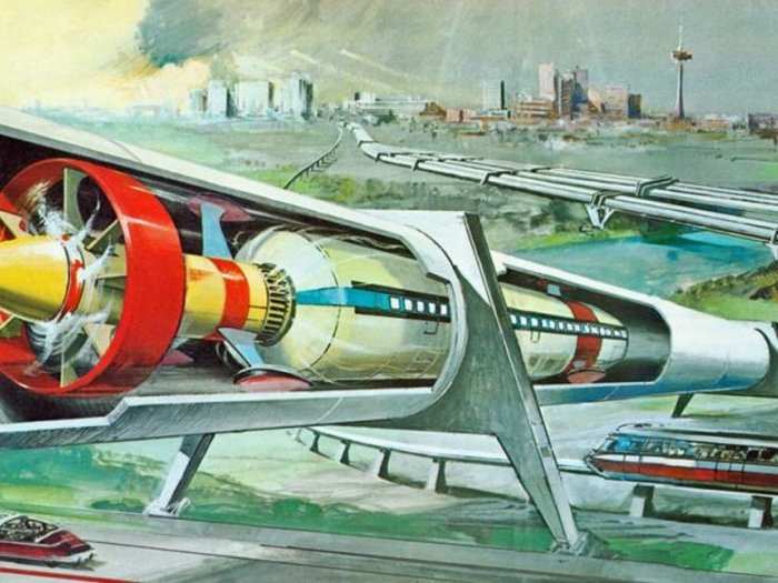 Throughout the 20th century, scientists and science fiction writers imagined transit systems that would work like a Hyperloop. In the 1956 story "Double Star," for example, sci-fi author Robert Heinlein wrote about "vacutubes."