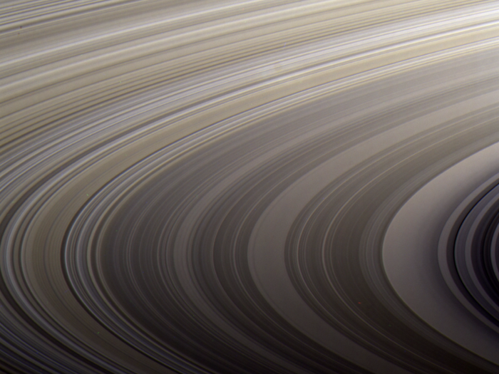 So far, scientists have been unable to discern any tilt between Saturn