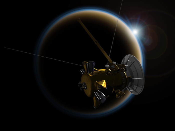 Gravity from Titan, Saturn