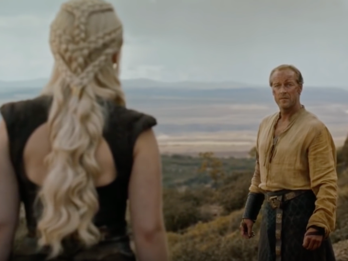 8. Ser Jorah Mormont and Daenerys Targaryen