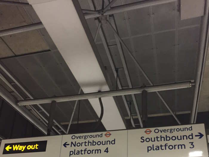 Now to transfer to the Overground. I followed the signs for the northbound train.