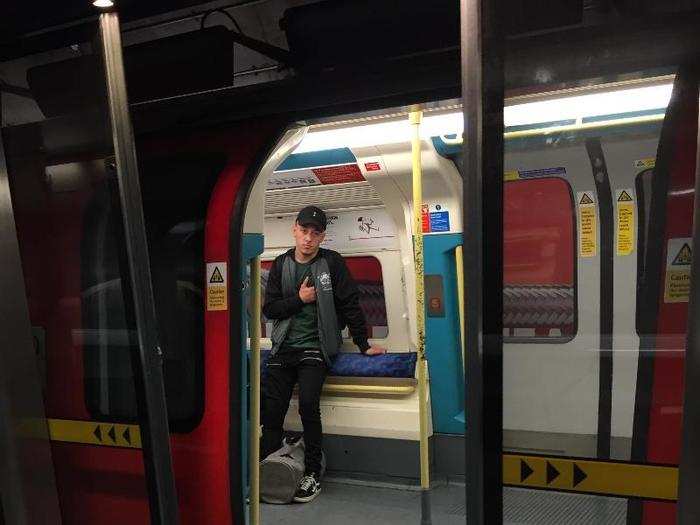 Another unique feature on the Jubilee line: platform screen doors. They line up exactly where the doors of the train are and open simultaneously.