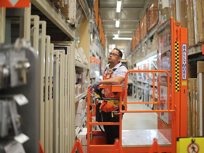 Home improvement stores like Home Depot and Lowe