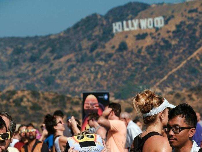 People could snap a selfie with the Hollywood sign while they were there.