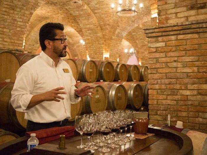 Then came the best part of the tour — wine tasting! Thomas poured glasses of the 2013 Cabernet Sauvignon Napa Valley, a wine bursting with aromas of cassis and mushroom.