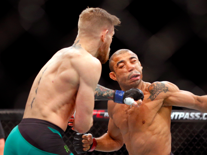 Jose Aldo, former UFC featherweight champion, lost to McGregor in 14 seconds