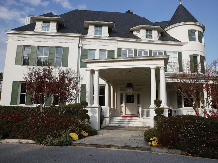 The home is located on the grounds of the United States Naval Observatory, where scientists observe the sun, moon, and stars for navigational purposes, according to the White House.