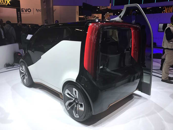 Honda said the car is self-driving and electric, but didn